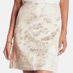 Trina Turk Cream Floral Pencil Skirt